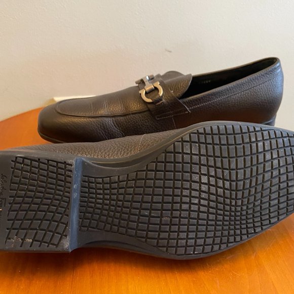 FERRAGAMO: Men\'s Parigi Gancini Leather Drivers - Excellent Condition. Size 10 main image 6